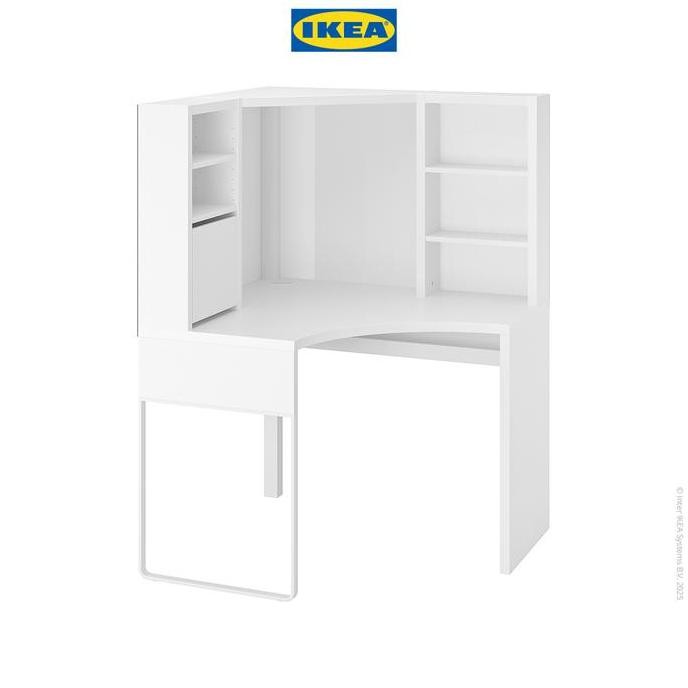 IKEA MICKE Meja Kerja Sudut Minimalis 100x142 cm NS