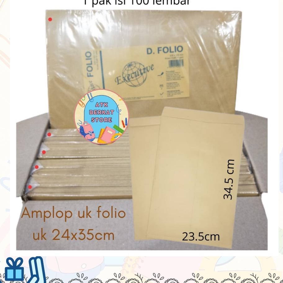 

100Pc Amplop Colat Uuran Folio F4