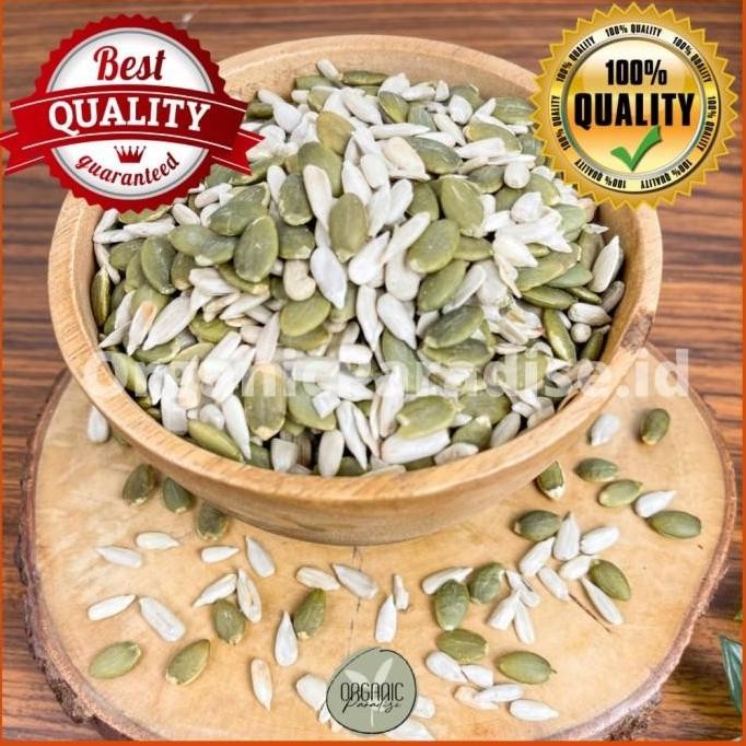 

Kuaci Panggang Campur / Roasted Mix Seed / Biji Kuaci Campur Panggang 1 Kg Natural Food kua cik