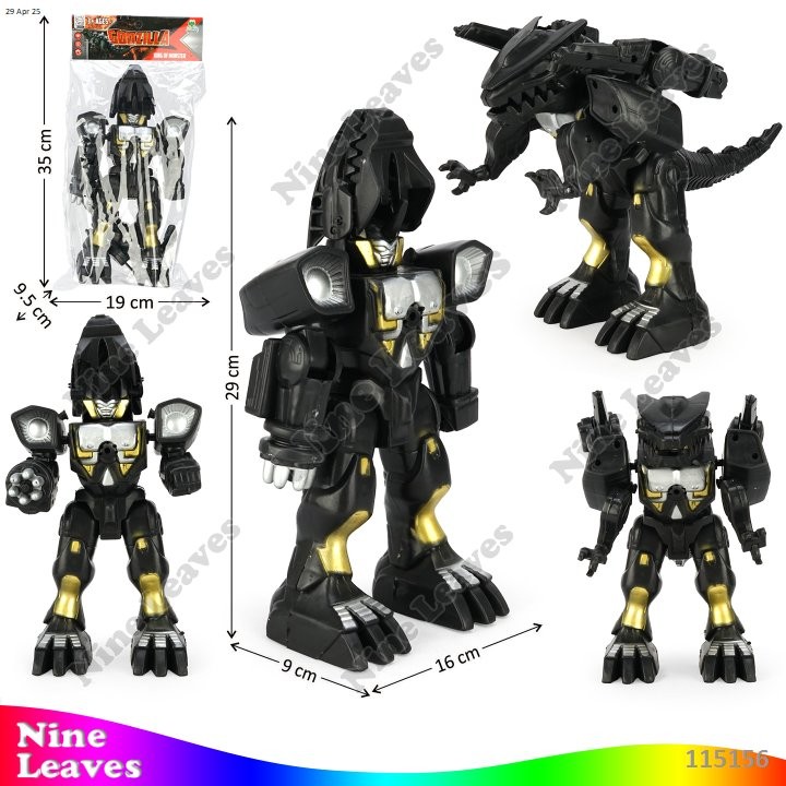 Mainan Anak Robot Deform Godzilla Mainan Miniatur Figure
