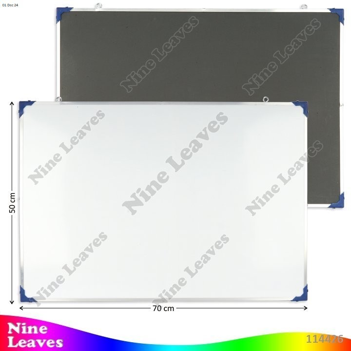 

Papan Tulis Bolak Balik White Board / Black Board Kayu 50x70 cm / 40x60 cm / 30x50 cm Mainan Edukasi Anak