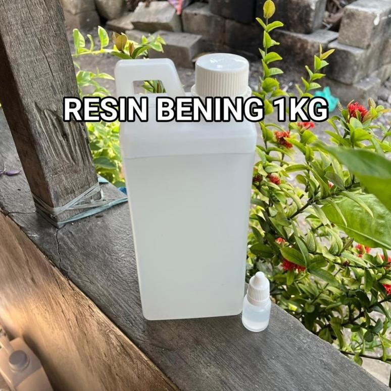 

Resin Bening Polyester 1kg + Katalis 10gr
