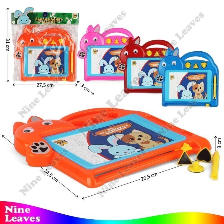 Papan Tulis Magnet Papan Magnet Karakter Hewan Papan Tulis Anak