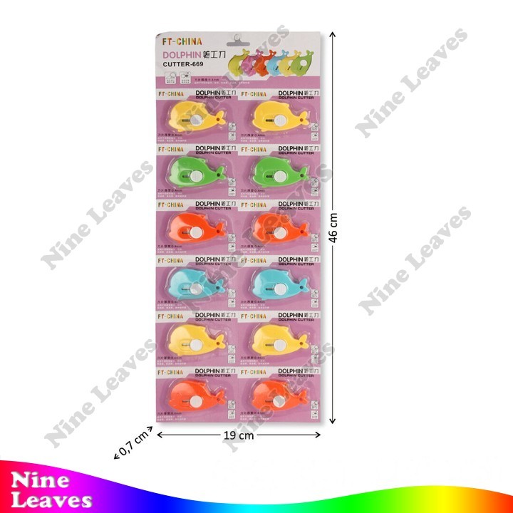 

[Grosir 12 Pcs] Cutter Model Lumba-lumba Dolphin Cutter