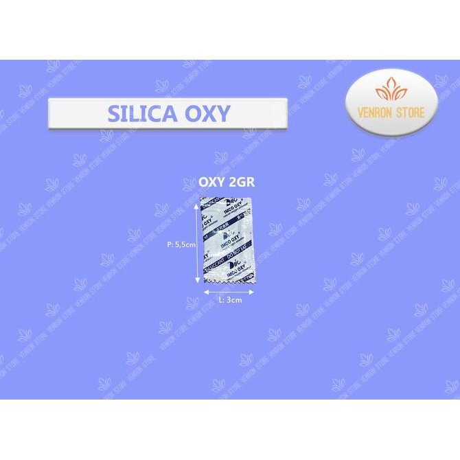 

Silica Gel Oxy 1Kg 500Pcs (@2Gram) Food Grade Tersertifikasi