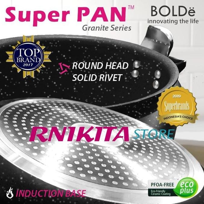 Miliki Panci Presto Super Pan Bolde 24 Cm - Granite Coating - Anti Lengket