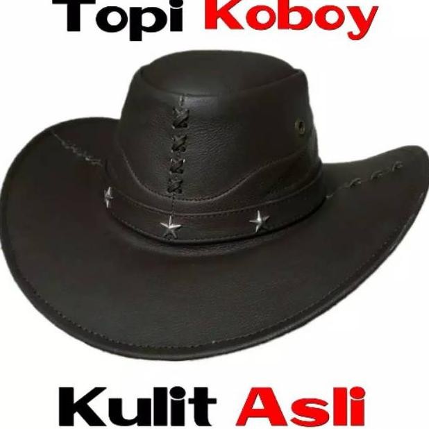 Promo Up15 Topi Koboi Kulit Asli Made In Garut Kualitas Super Dan Berkualitas Sale
