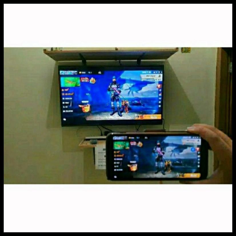 ANYCAST DONGLE WIRELESS PENYAMBUNG HP KE TV / ANYCASH DONGEL MIRACAST WIFI + SAMBUNGAN KABEL HDTV EX