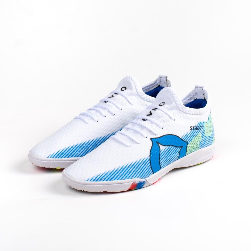 Onar Street - Sepatu Futsal Onar Street Gradasi Putih Hijau Model
