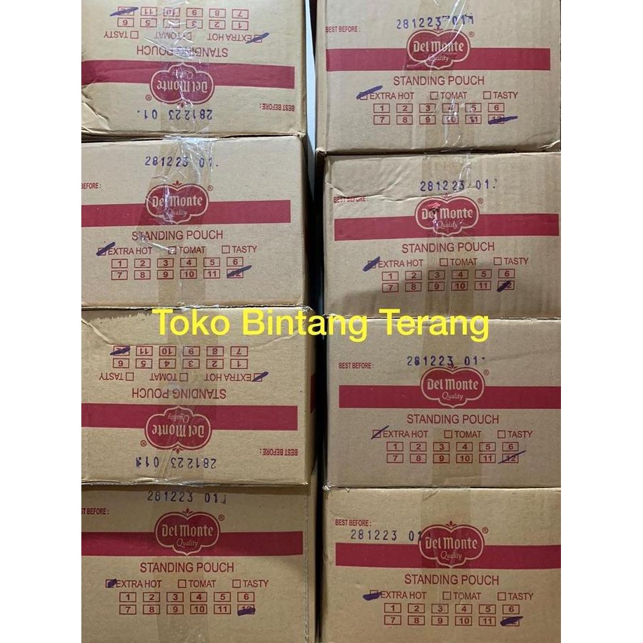 

PROMO DELMONTE SAUS SAMBAL EXTRA HOT 200 GR X 24 PCS 1 DUS/ KARTON DEL MONTE