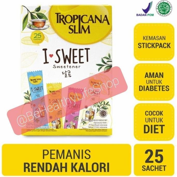 

Ready GulaTropicana Slim I-Sweet 25 sachet