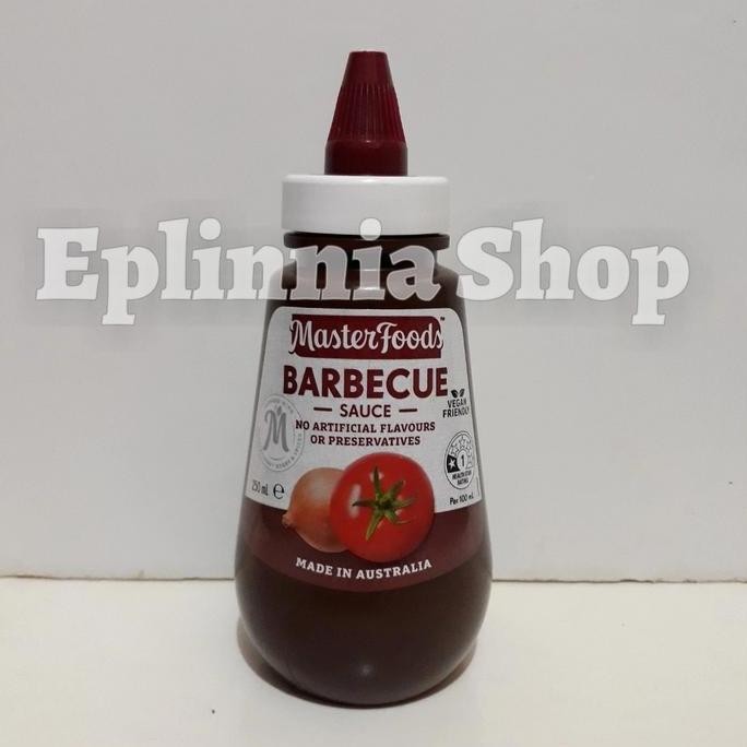 

masterfoods master foods barbecue sauce 250 gr - saus bbq terlaris