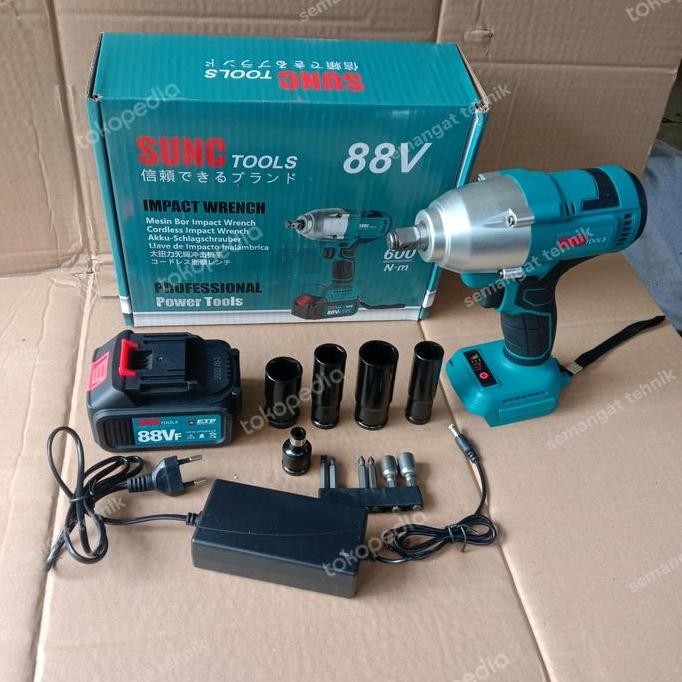 CORDLESS IMPACT WRENCH 600N-M SUNC TOOLS BRUSHLESS 88V | JLD 88V