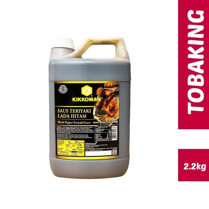 

kikkoman saus lada hitam jerigen 2.2 kg blackpepper teriyaki terlaris