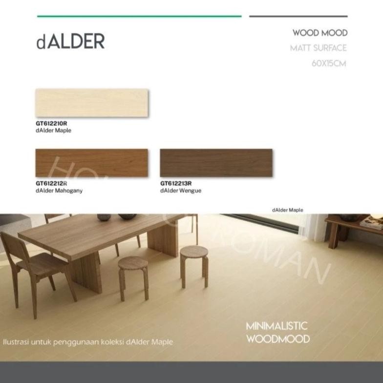 WN Granit Roman (Wood Mood) dAlder Series 15x60 / Roman Granit Lantai Motif Kayu / Lantai Motif Kayu