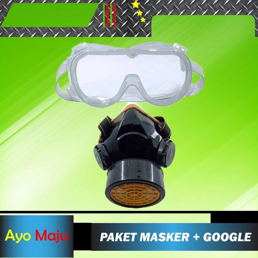 WN Paket Masker NP 305 + Safety Google HD Isolation