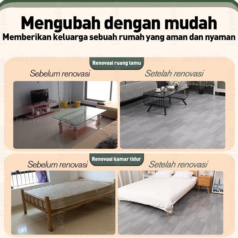 WN Reaim - Karpet Lantai Vinyl Gulungan Tebal 1.5 Mm Per Lebar 2 M Panjang 10m Anti Slip Gulungan St