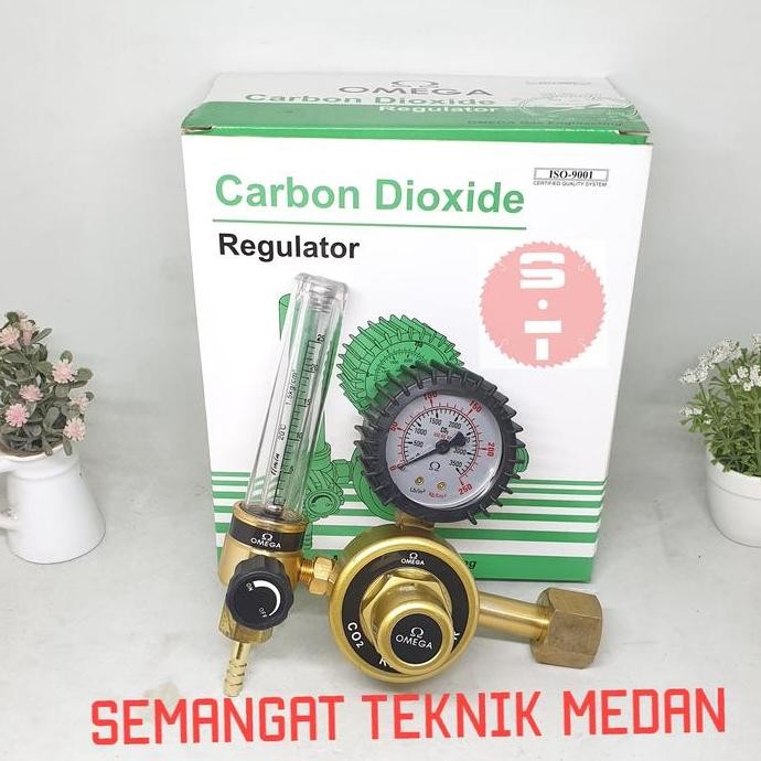 CO2 REGULATOR CARBON DIOXIDE UNTUK TABUNG GAS CARBON DIOXIDE CO2 OMEGA