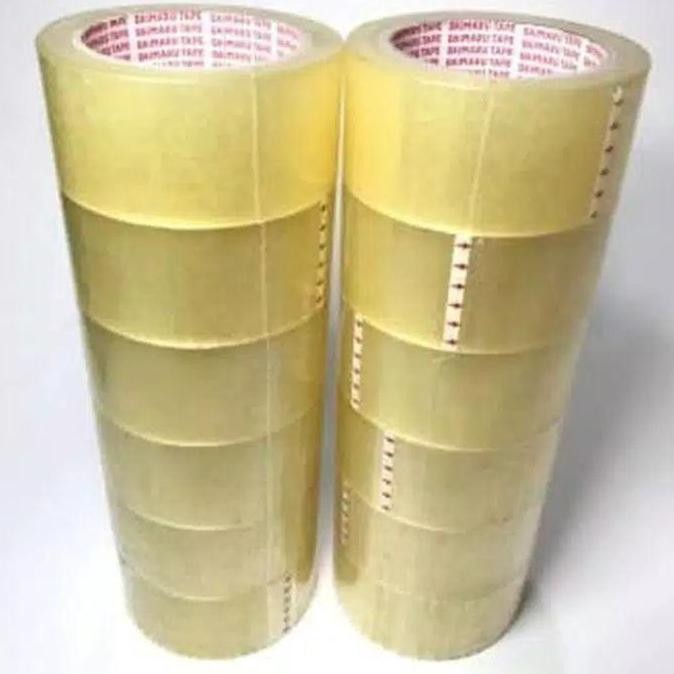 

ready lakban daimaru bening 2inch per SLOP (6roll)