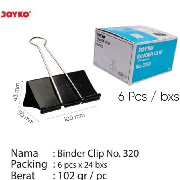 

ready Binder Clip Joyko No 320 (1 pak / 6 pcs)