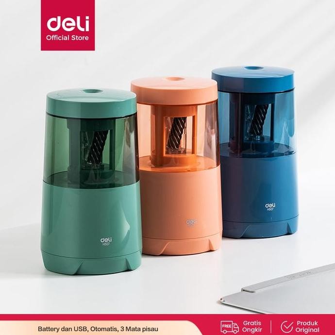 

Terlaris Deli Electric Pencil Sharpener / Rautan Otomatis Edisi One Piece EH507 SALE