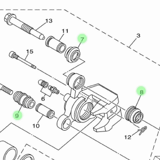 Promo karet boot kaliper mio sporty COD