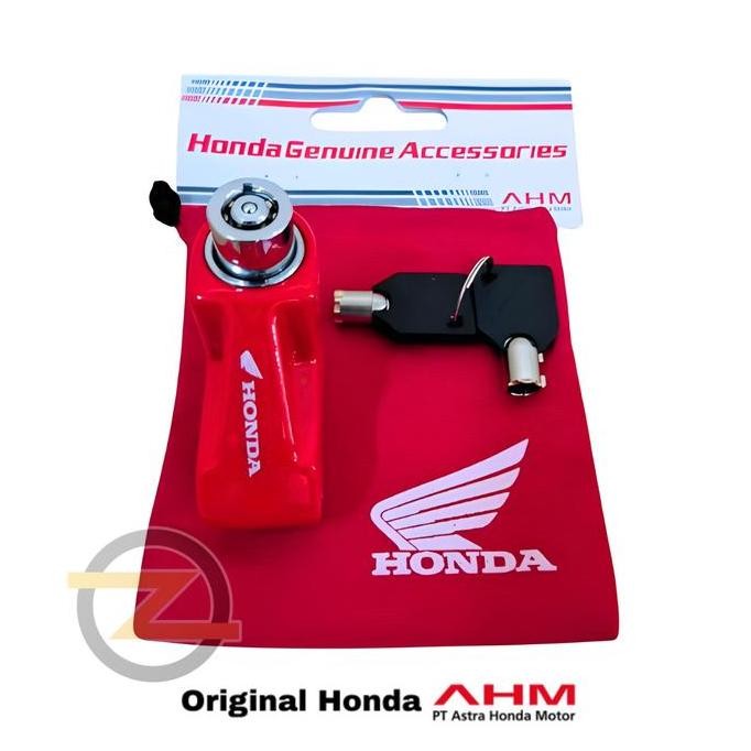 Promo Kunci Gembok Cakram Asli Honda (AHM) untuk Semua Merek Motor - Part No: 03512-HDL-000 - Motorc