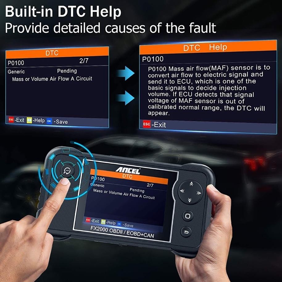 Ready Ancel Fx2000 Professional Obd2 Scanner Car Scanner Car Diagnosis Odb2 Car Diagnostic Tool Obdi