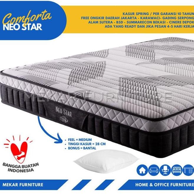 Kasur Spring Bed COMFORTA Neo Star - 180 X 200