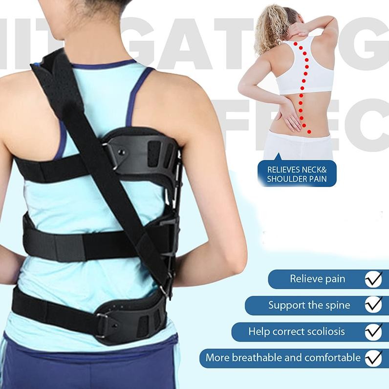 Premium Scoliosis Brace Untuk Bahu Tinggi Dan Rendah Pelurus Tulang Belakang Aluminium Alat Pelurus 