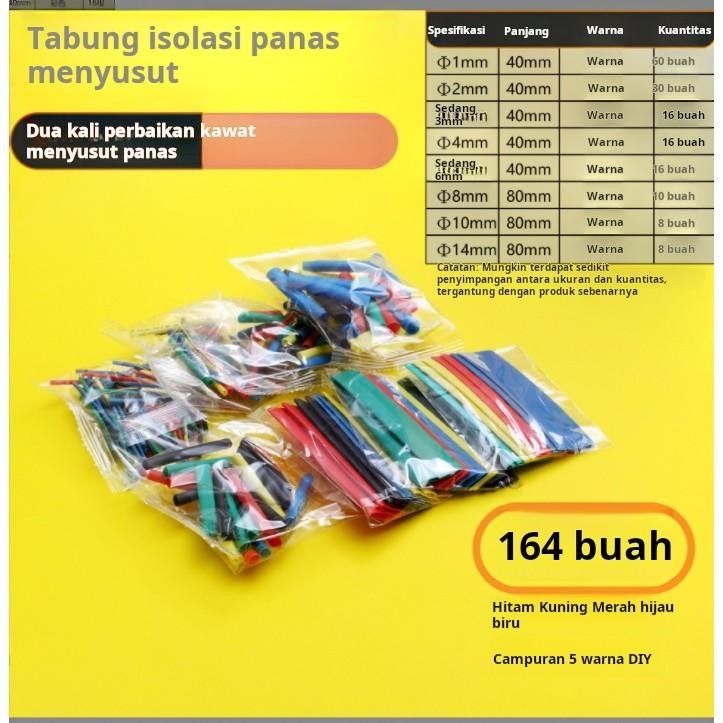 Selongsong Insulasi Tabung Susut Panas Selongsong Pelindung Kawat Selongsong Kabel Kabel Data Perbai