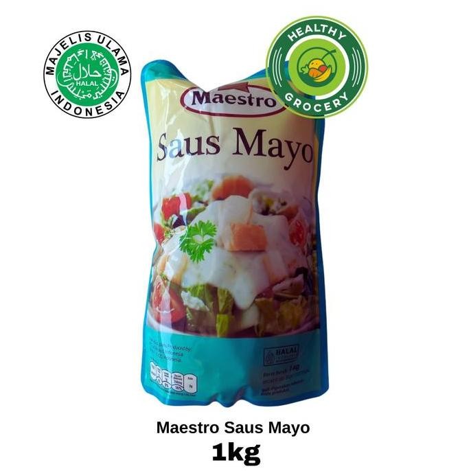 

paling diminati] Maestro Saus Mayo 1kg ( BLUE )