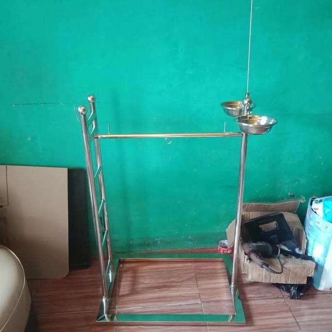 Tangkringan Burung Kaka Tua / Macaw Stainless