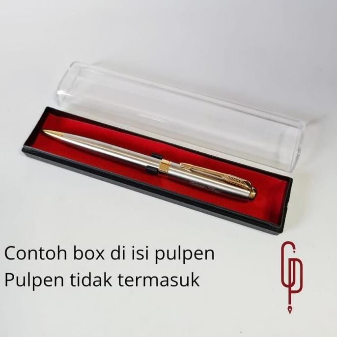 

Kotak Mika Merah Pen / Box Pena Promosi / Kotak Pulpen