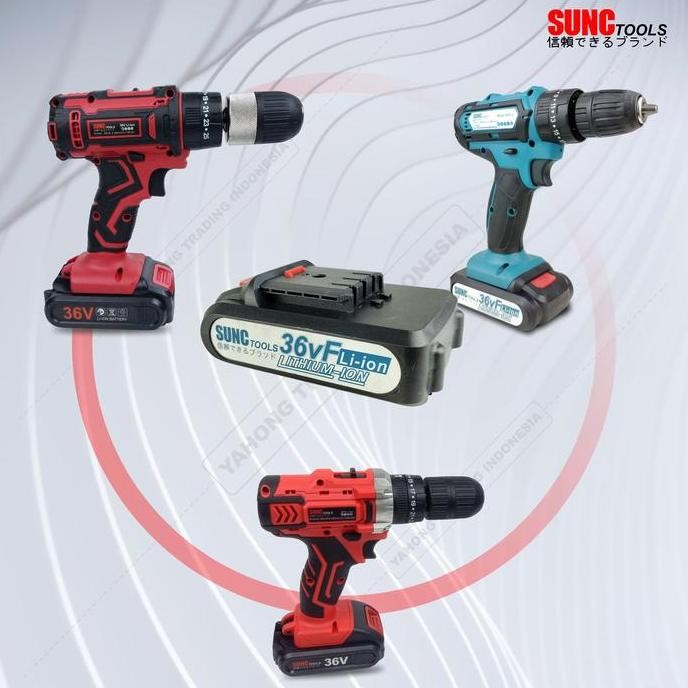 Batere / Baterai Cordless Drill 36V Mesin Bor JLD 36VF