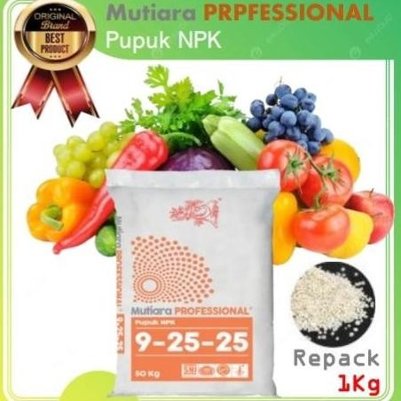 

Terlaris Pupuk Npk Mutiara Professional 9 25 25 Repak 1 Kg