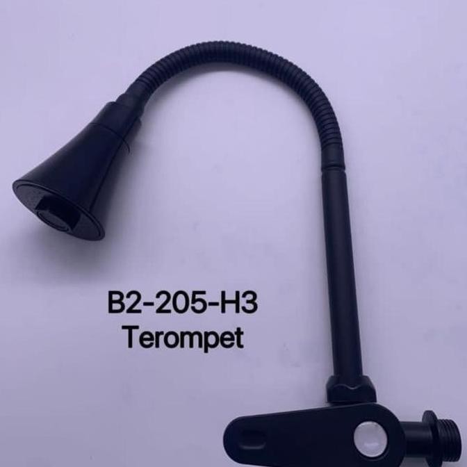 """] Kran Cuci Piring /Kran Angsa Flexible Karet Hitam Dinding