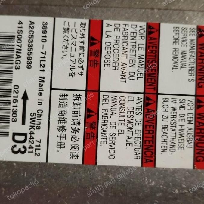 Modul Airbag Srs Suzuki Swift Original