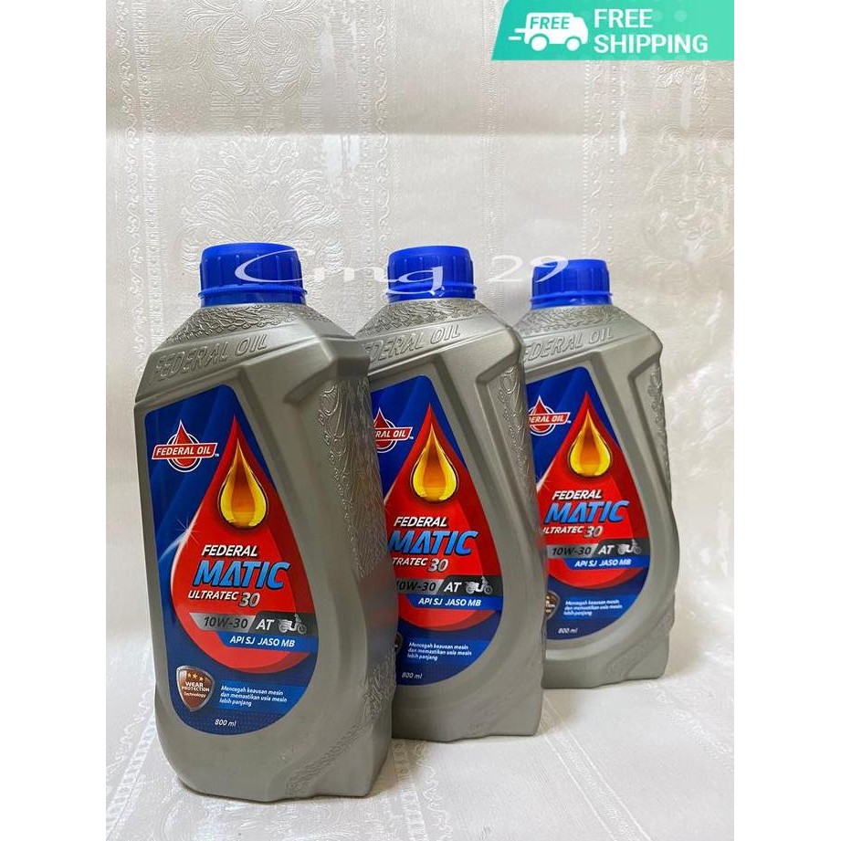 OLI  MOTOR FEDERAL MATIC 800ML 10W-30 SESUAI UNTUK MOTOR VARIO BEAT SCOOPY SPACY OLI MESIN DLL