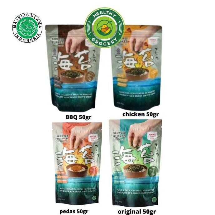 

>>>>>] Yuuka Food Abon Rumput Laut BBQ 50gr / Chicken 50gr
