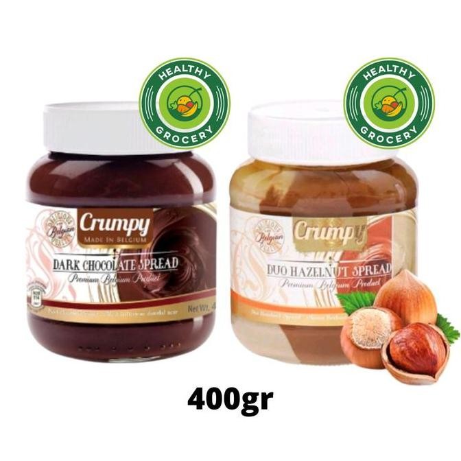 

((((()paling dicari] Crumpy Dark Chocolate Spread / Crumpy Duo Hazelnut Spread 400gr Selai Coklat Hazelnut