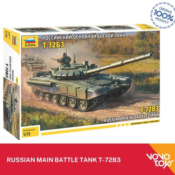 Model Kits Tank Russian Main Battle Tank T-72B3 by Zvezda