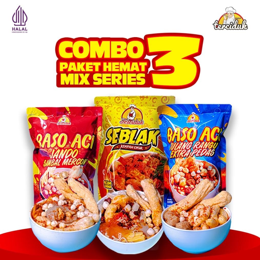 

Paket Bundling Hemat 3 Bungkus [Baso Aci Pedas Jando + Baso Aci Tulang Rangu + Seblak Kuah Cikur]
