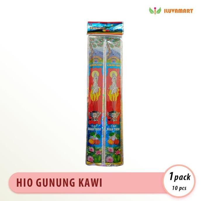 READY GUNUNG KAWI / PACK @10 bks Dupa Cap Buah Thoo Joss Stick Hitam [GROSIR