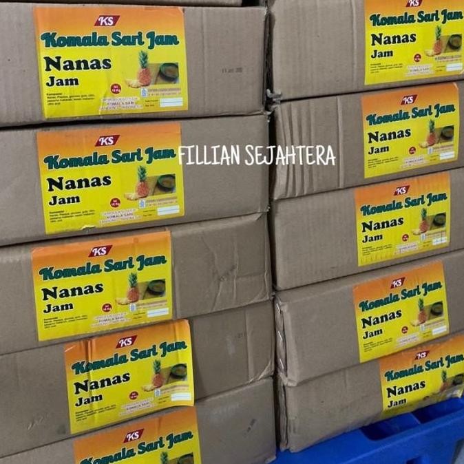 

Grosir Selai Nanas Serat Komala Sari Isian Roti Nanas 10 Kg (1 Dus)