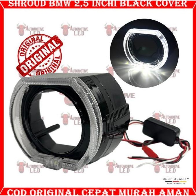ORIGINAL SHROUD BILED KLASIK 2,5 INCHI WARNA HITAM BLACK COVER 2,5 INCHI SHROUD LAMPU BILED