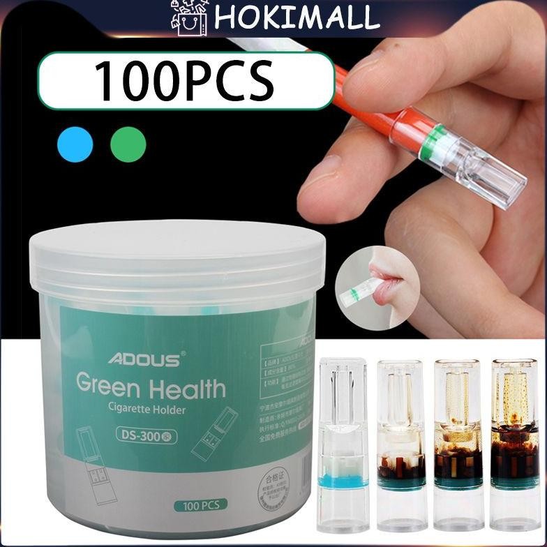 &$% 100pcs Pipa Filter Rokok Pipa Penyaring Tar Nikotin Rokok Penyaring Racun Rokok Penyaring Tar GF