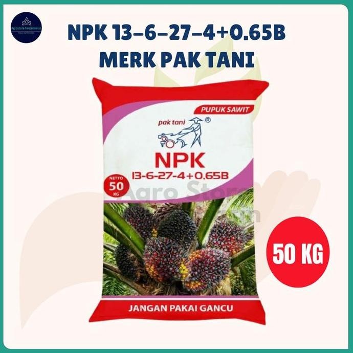 

Terlaris Pupk Npk 13 6 27 4 Pak Tani Kemasan 50Kg