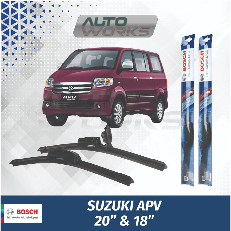 Wiper Frameless Suzuki APV Sepasang Bosch