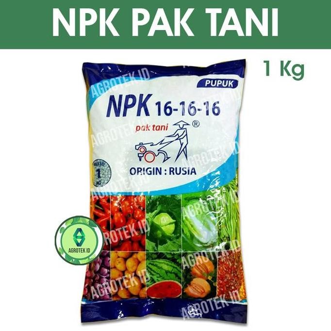 

Terlaris Npk 16-16-16 Pak Tani 1 Kilogram Pupuk Sayur Dan Buah